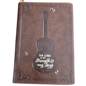 Embossed FAUX Leather Zip Journal